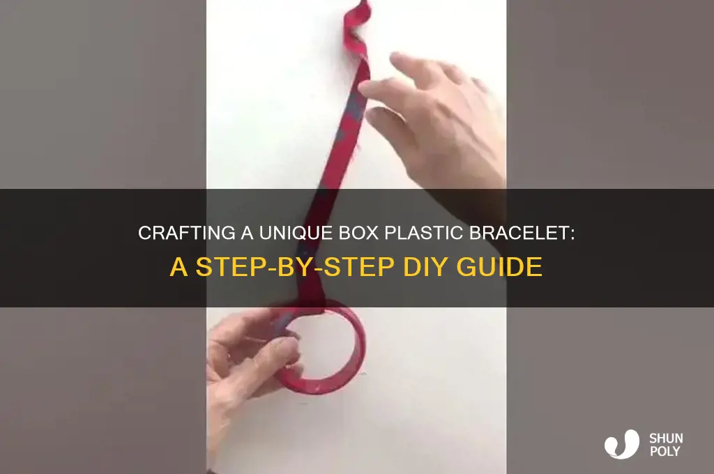 how to make a box plastic bracelet