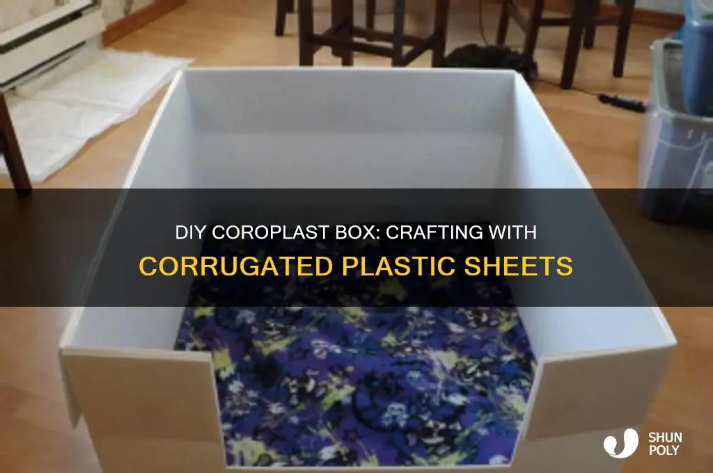 how to make a box with corrugated plastic sheets coroplast