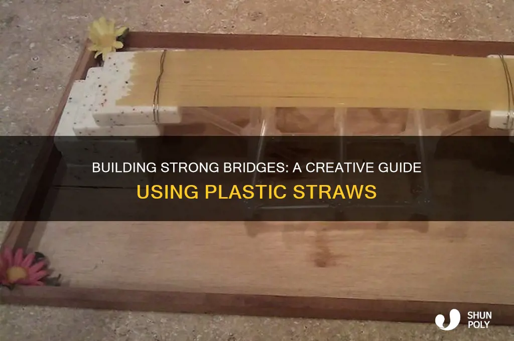 how to make a bridge out of plastic straws