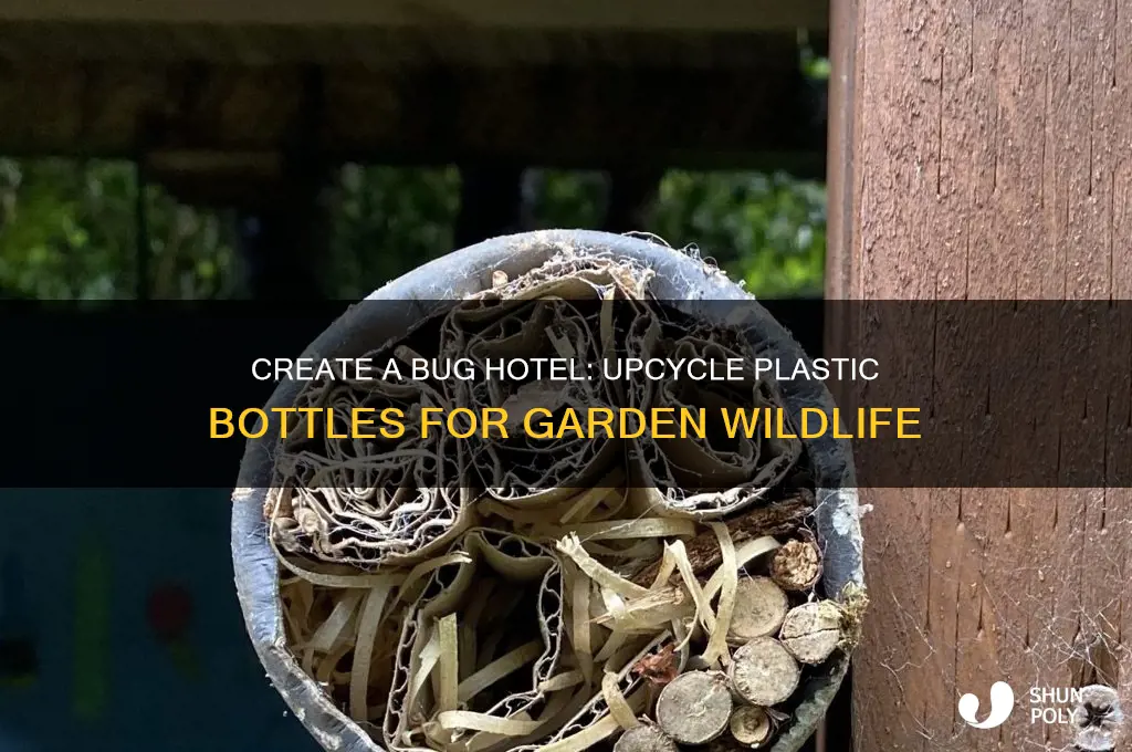 how to make a bug hotel from a plastic bottle