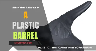 Crafting a Bull Sculpture from a Repurposed Plastic Barrel