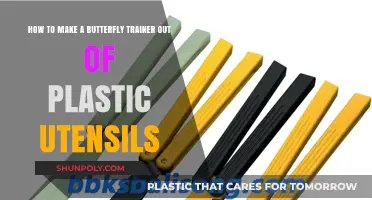 Crafting a DIY Butterfly Trainer with Plastic Utensils: Easy Guide