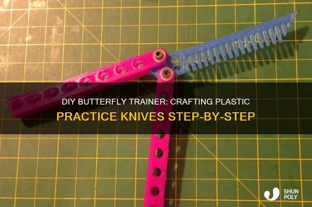 how to make a butterfly trainer plastic