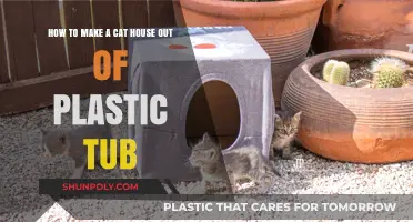 DIY Cat House: Transforming a Plastic Tub into a Cozy Feline Home