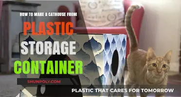 Creating a Cozy Cathouse from Plastic Containers