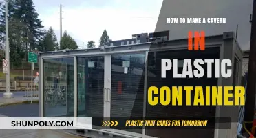 Creating Underground Scenes in Plastic Containers