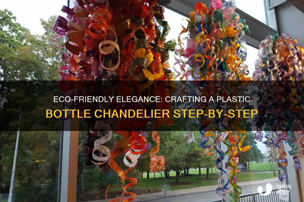 how to make a chandelier out of plastic bottles