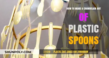 Creative DIY Chandelier: Crafting Elegance with Plastic Spoons