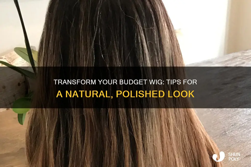 how to make a cheap plastic wig look good