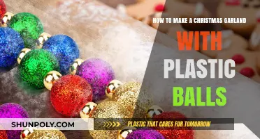 Festive DIY: Crafting a Stunning Christmas Garland with Plastic Balls