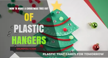 Creative Christmas Craft: Transforming Plastic Hangers into a Festive Tree