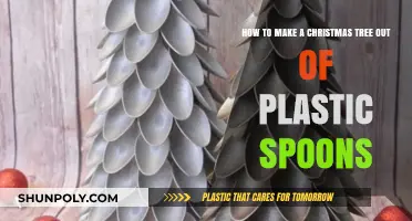 Creative DIY: Crafting a Festive Christmas Tree with Plastic Spoons
