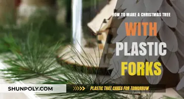 Creative DIY: Crafting a Festive Christmas Tree with Plastic Forks