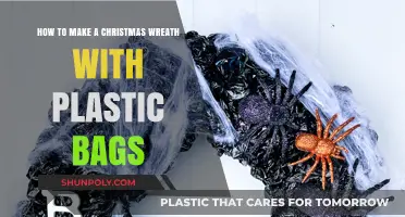 Eco-Friendly Holiday Craft: Create a Festive Christmas Wreath Using Plastic Bags