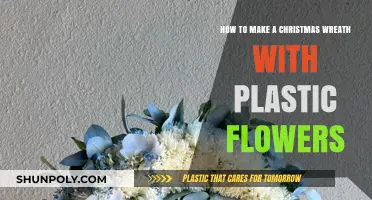 Crafting a Festive Plastic Flower Christmas Wreath: Easy DIY Guide