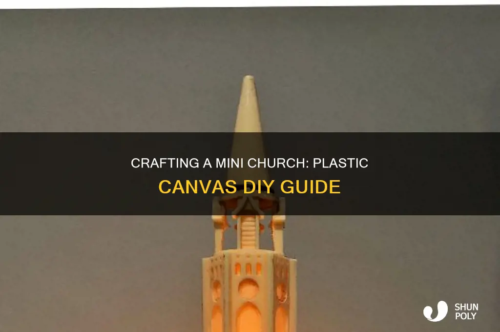 how to make a church from plastic canvas