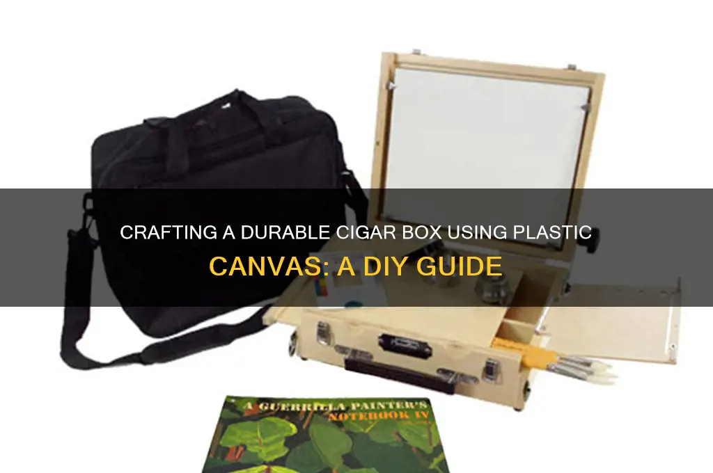 how to make a cigar box with plastic canvas