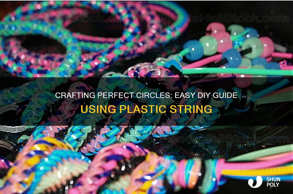 how to make a circle with plastic string