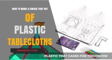 DIY Circus Tent: Crafting Magic with Plastic Tablecloths