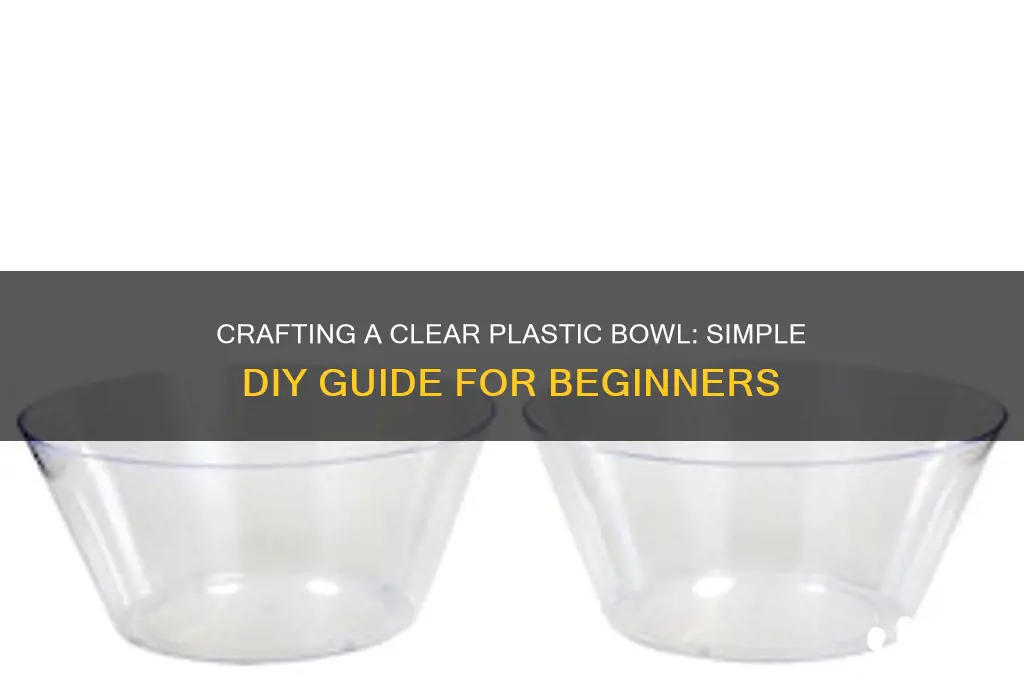how to make a clear plastic bowl