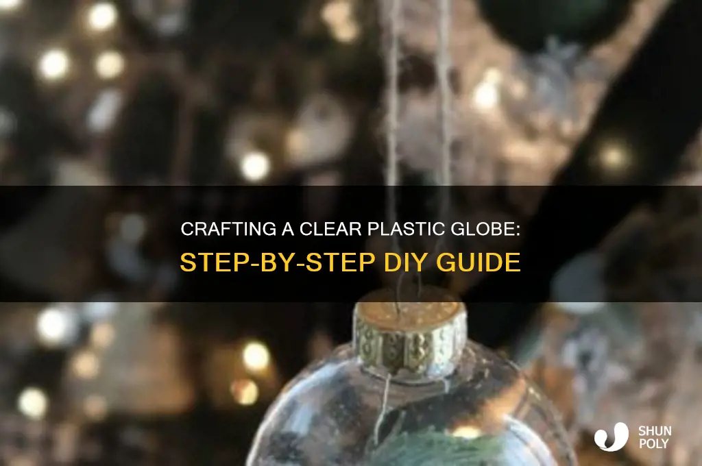 how to make a clear plastic globe