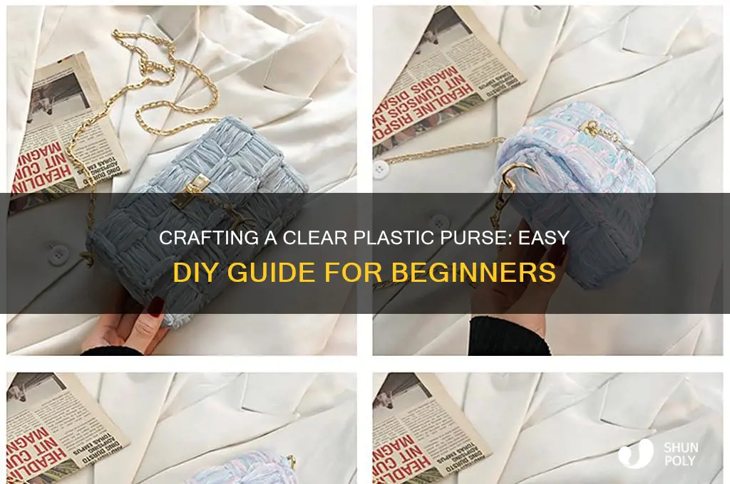 how to make a clear plastic purse
