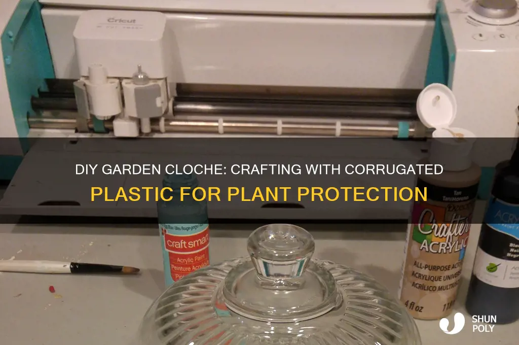 how to make a cloche from corrugated plastic
