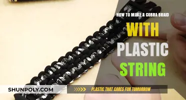 Master the Cobra Braid: Easy Plastic String Crafting Guide