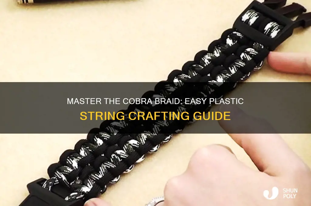 how to make a cobra braid with plastic string