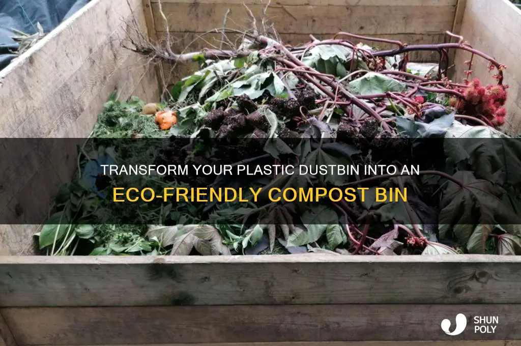 how to make a compost bin from a plastic dustbin
