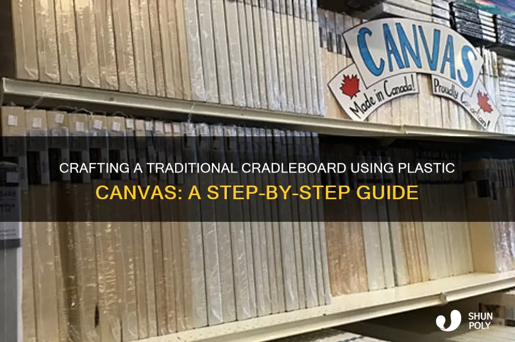how to make a cradleboard with plastic canvas