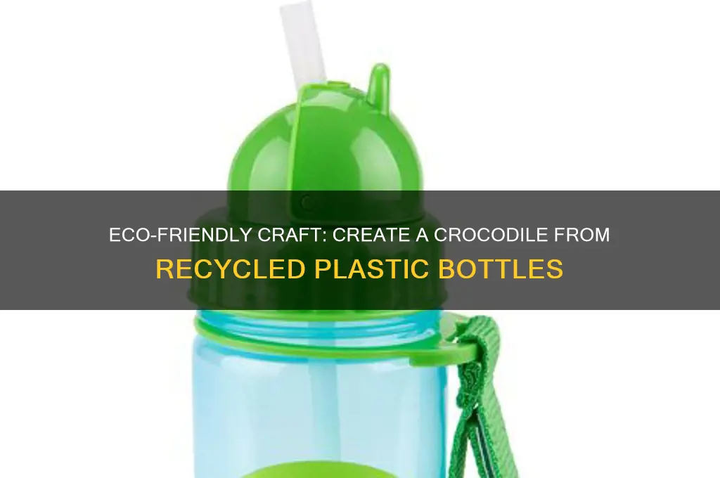 how to make a crocodile using plastic bottles
