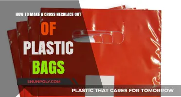 Crafting a Cross Necklace: Upcycling Plastic Bags Creatively