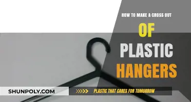 Creative Crafting: Transforming Plastic Hangers into a Beautiful Cross
