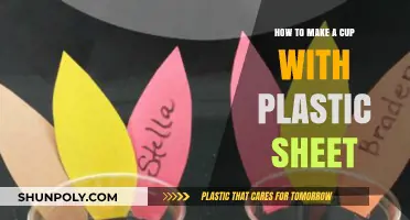 DIY Crafting: Creating a Cup from Plastic Sheet Step-by-Step