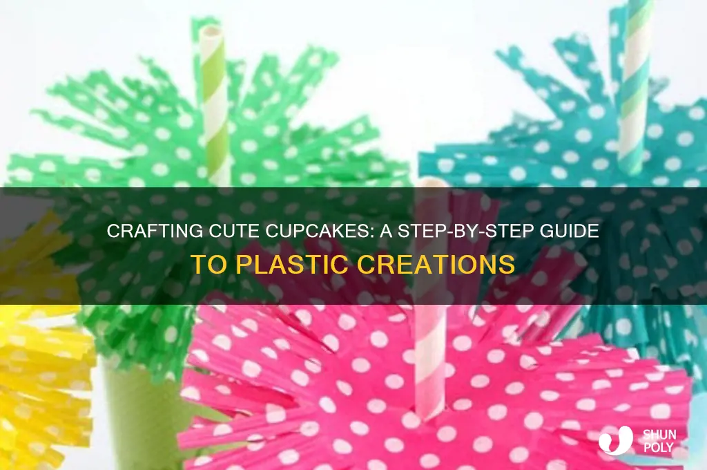 how to make a cupcake out of plastic