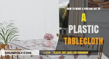 DIY Curtain Hack: Transforming Plastic Tablecloths into Stylish Window Treatments