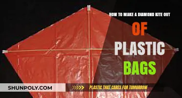 Crafting a Diamond Kite: Upcycling Plastic Bags into Sky-Ready Fun