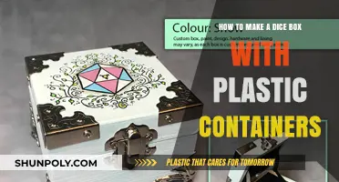 Crafting a Dice Box: Plastic Containers Transformed