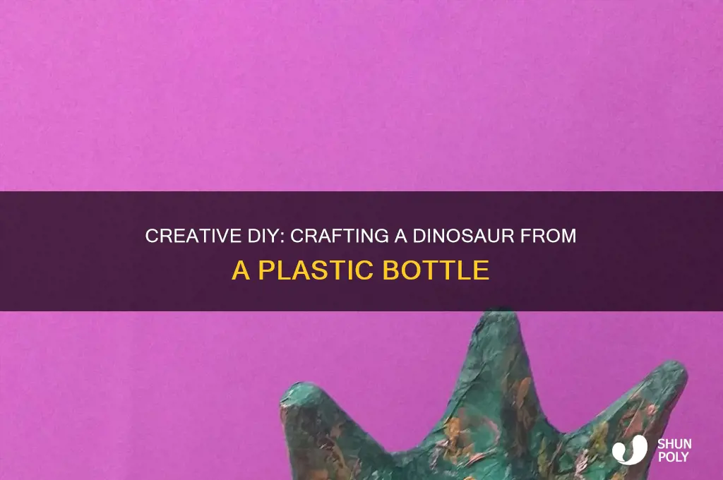 how to make a dinosaur out of a plastic bottle
