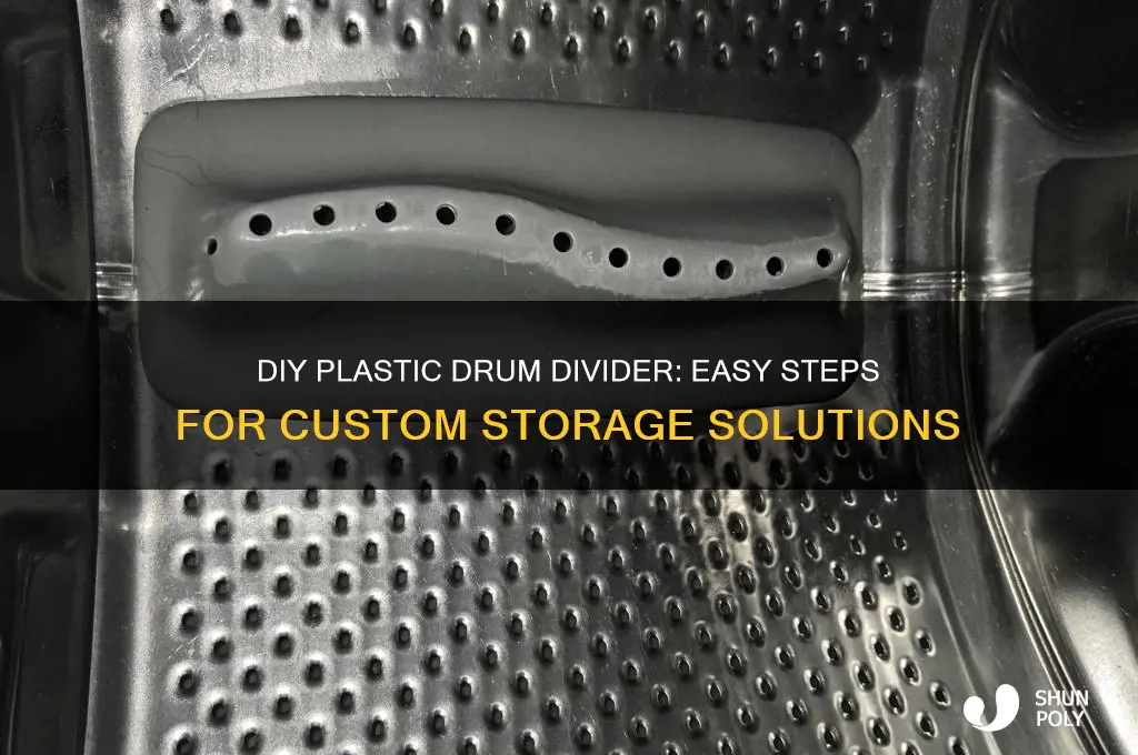 how to make a divider for plastic drum