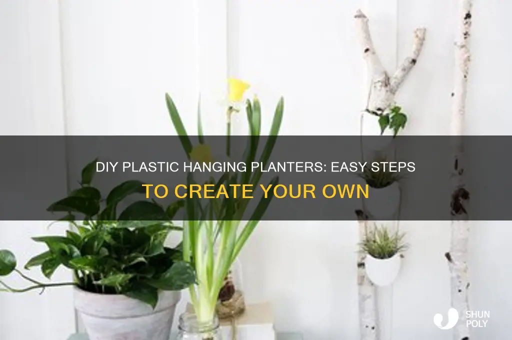 how to make a diy plastic hanning plants