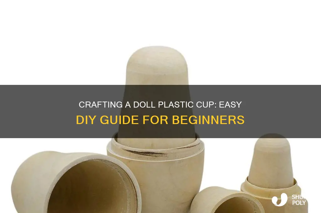 how to make a doll plastic cup