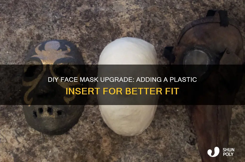 how to make a face mask with plastic insert