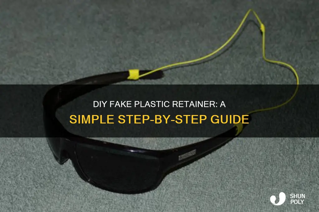 how to make a fake plastic retainer