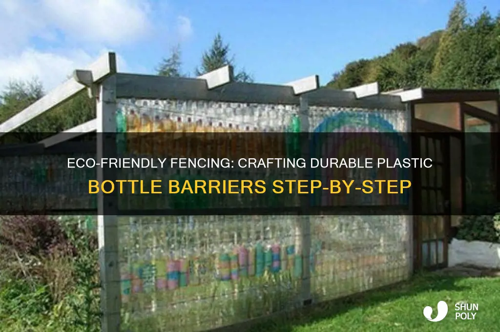 how to make a fence from plastic bottles