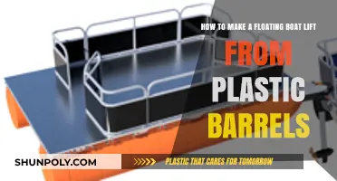 DIY Floating Boat Lift: Crafting with Plastic Barrels for Easy Docking