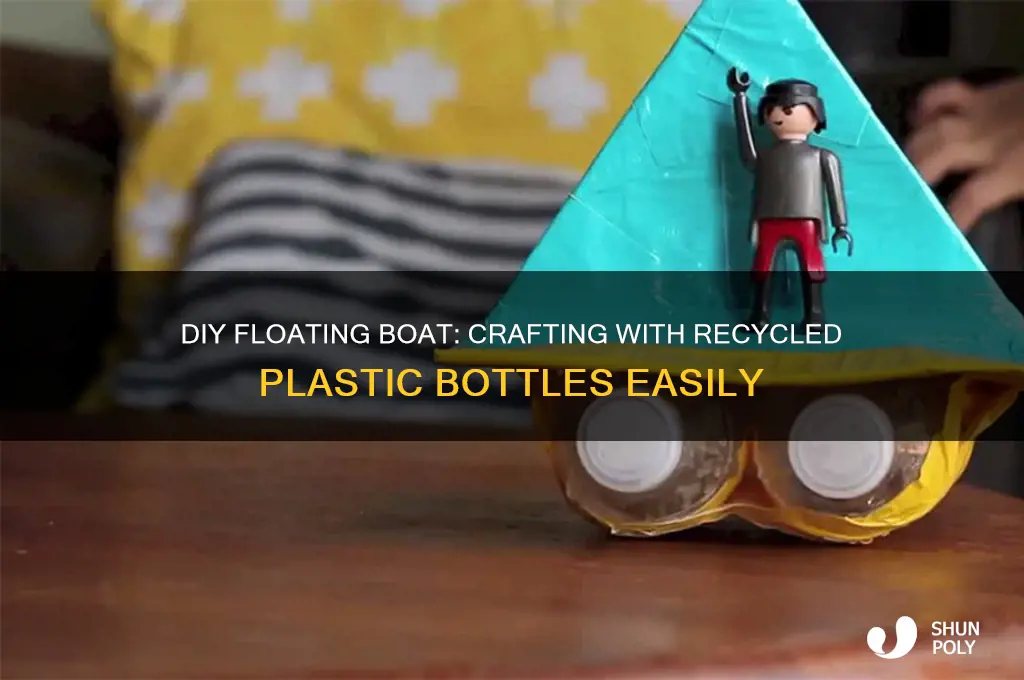 how to make a floating boat out of plastic bottles