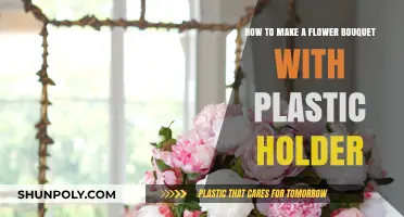 Crafting a Stunning Flower Bouquet with a Plastic Holder