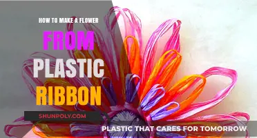 Crafting Delicate Plastic Ribbon Flowers: A Step-by-Step DIY Guide
